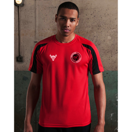 RO9 Scheidsrechter T-Shirt Rood-Zwart (Unisex)