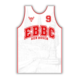 EBBC Reversible Trainings Jersey Wit-Rood (Heren, Dames & Kids)
