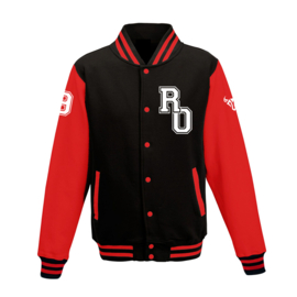 O.B.C. Oss Varsity Jacket Zwart-Rood (Unisex)