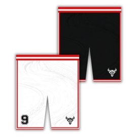 EBBC Reversible Trainings Shorts Wit-Zwart (Heren, Dames & Kids)