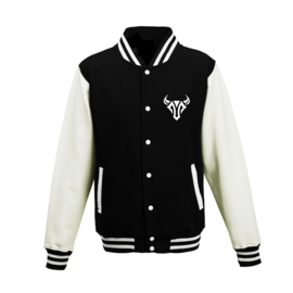 RO9 Varsity Jacket Zwart-Wit (Kids)