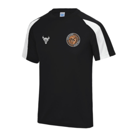RO9 Scheidsrechter T-Shirt Zwart-Wit Goud (Unisex)