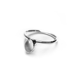 Neptune ring ♆ droplet moonstone silver