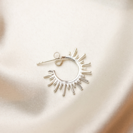 Alina studs ☼ shining sun studs silver