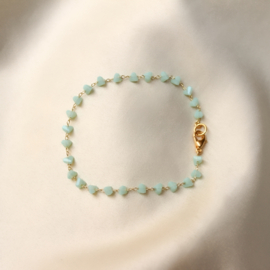 Mae bracelet ♡ blue stones gold