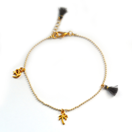 Maeve anklet ♥ gray gold