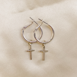 Chloe earrings ♥ cross silver