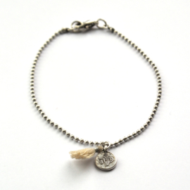 Eda bracelet ♥ vintage coin beige silver