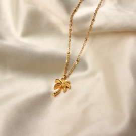 Yara necklace ♡ palmtree gold