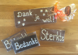 Chocoladereep met eigen tekst