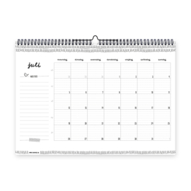 Maandkalender 2027 | A3 formaat XL