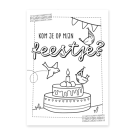 Uitnodiging kinderfeestje | 10 stuks