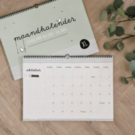 Maandkalender schooljaar 2025-2026 | A3 formaat XL
