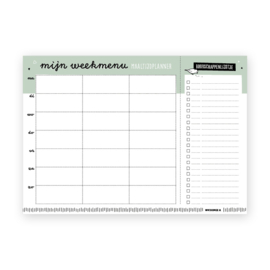 Mijn weekmenu | maaltijdplanner A4