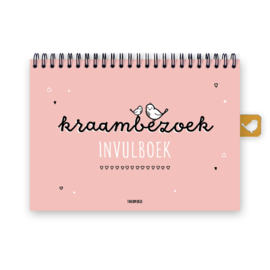 Kraambezoek invulboek | roze | Buitenbeentje