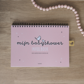 Mijn babyshower invulboek | roze