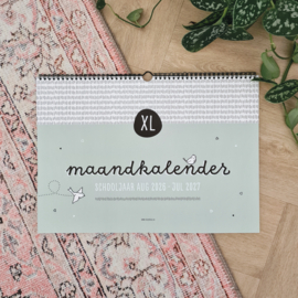 Maandkalender schooljaar 2026-2027 | A3 formaat XL
