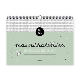 Maandkalender schooljaar 2026-2027 | A3 formaat XL
