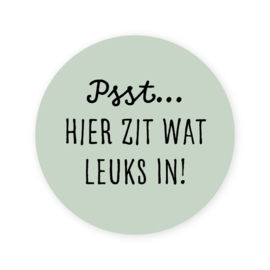 Sticker | Psst... groen | 12 stuks