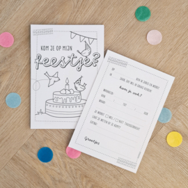 Uitnodiging kinderfeestje | 10 stuks