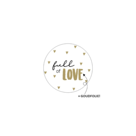 Cadeausticker – Full of love (per10)