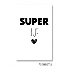 Mini kaartje Super Juf