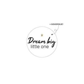 Cadeausticker – Dream Big little one (per10)