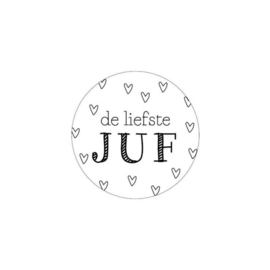 Cadeausticker – De liefste juf (per10)