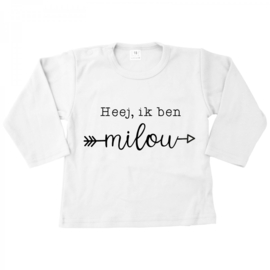 Kindershirt heej ik ben...