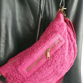 Roze teddy crossbodytas Motola