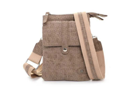 Taupe telefoon-schoudertasje "Swift"