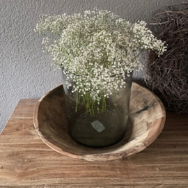 Windlicht /Vaas bubbelglas h25cm