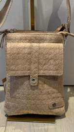 Taupe telefoon-schoudertasje "Swift"