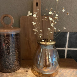 Glazen deco vaas incl. deksel