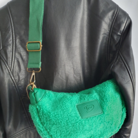 Groene teddy crossbodytas Motola