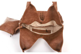 Schoudertas Beerse camel