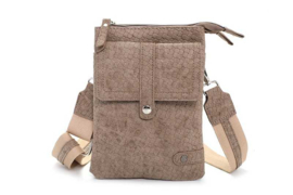 Taupe telefoon-schoudertasje "Swift"