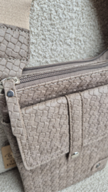 Taupe telefoon-schoudertasje "Swift"