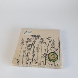 Servetten naturel 33cm