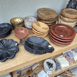 Amber set  met houten raspje
