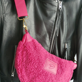 Roze teddy crossbodytas Motola