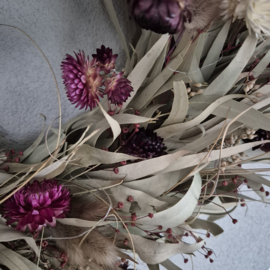 Krans gedroogd incl. bloemetjes
