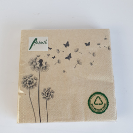 Servetten naturel 33cm