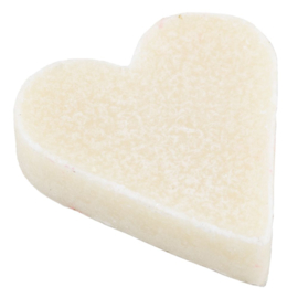 Amberblokje vorm Hart (White)