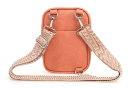 Coral /oranje Crossbodytas "Ruigoord"