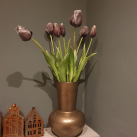 Tulpen classic vintage purple-grey  (boeket 7 lange stelen)