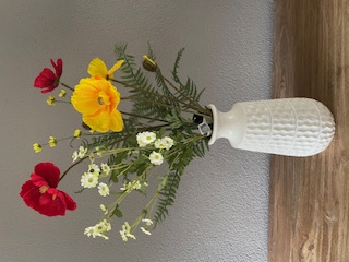 Zijden zomerboeket papaver (5 stelen)