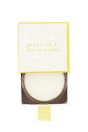 Zusss scented candle in box geniet van de kleine dingen