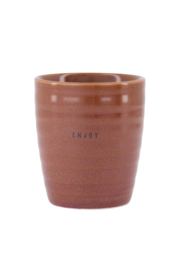 Zusss coffee mug enjoy dark red