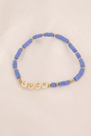 kralenarmbandje met tekst luck